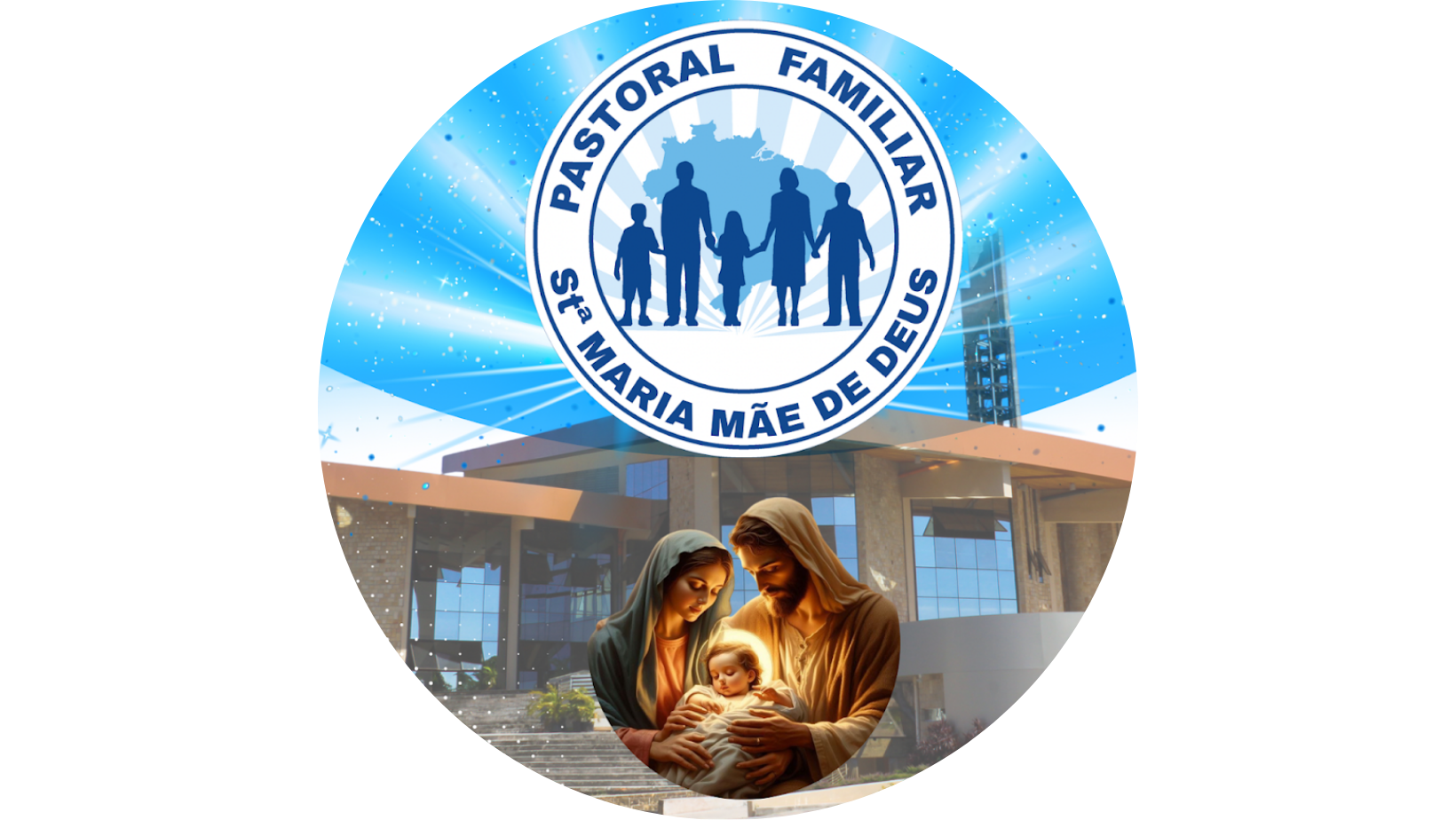 Logo da Pastoral Familiar Sta Maria Mãe de Deus
